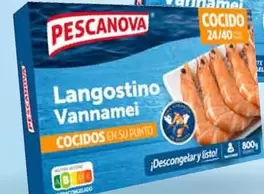 Oferta de Pescanova - Langostino Crudo O Cocido 24/40 Piezas  por 12,45€ en Carrefour