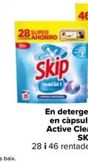 Oferta de Skip - En Detergente En Capsulas Active Clean en Carrefour