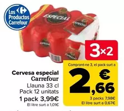 Oferta de Carrefour - Cerveza Especial por 3,99€ en Carrefour