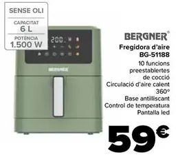 Oferta de Bergner - Freidora De Aire BG-51188 por 59€ en Carrefour