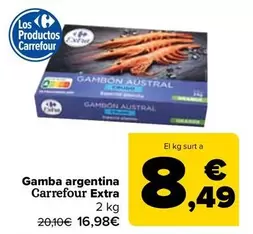 Oferta de Carrefour - Gambón Extra por 16,98€ en Carrefour