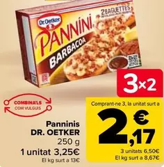 Oferta de Dr Oetker - Panninis  por 3,25€ en Carrefour