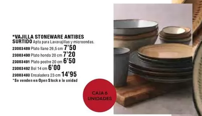 Oferta de Vajilla Stoneware Antibes  por 7,5€ en Ferrcash