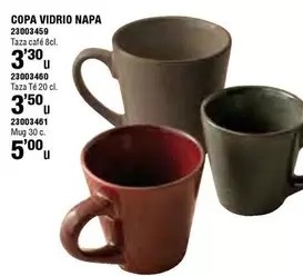 Oferta de Copa Vidrio Napa por 3,3€ en Ferrcash