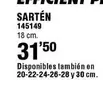 Oferta de Sartén por 31,5€ en Ferrcash