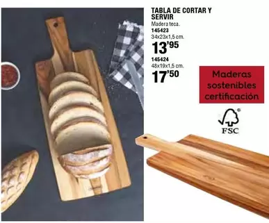 Oferta de Tabla De Cortar Y Servir por 13,95€ en Ferrcash