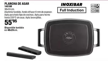 Oferta de Inoxibar - Plancha De Asar por 55,95€ en Ferrcash