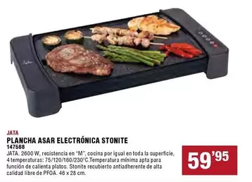 Oferta de Jata - Plancha Asar Electrónica Stonite por 59,95€ en Ferrcash