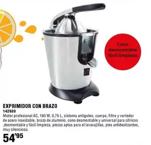 Oferta de Exprimidor Con Brazo por 54,95€ en Ferrcash