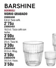 Oferta de Barshine - Vidrio Grabado por 2,75€ en Ferrcash