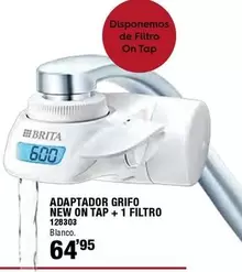 Oferta de Brita - Adaptador Grifo New On Tap + 1 Filtro por 64,95€ en Ferrcash