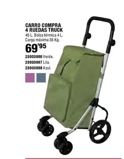 Oferta de Carro Compra 4 Ruedas Truck por 69,95€ en Ferrcash