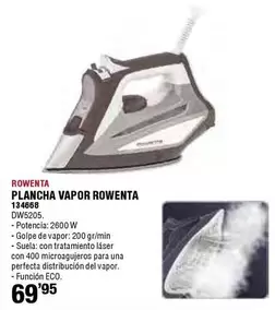 Oferta de Rowenta - Plancha Vapor por 69,95€ en Ferrcash