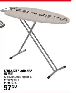 Oferta de Vivahogar / Ambit - Tabla De Planchar Homie por 57,5€ en Ferrcash