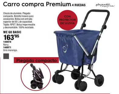 Oferta de Carro Compra  Premium 4 Ruedas por 163,95€ en Ferrcash