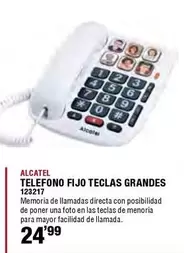 Oferta de Alcatel - Telefono Fijo Teclas Grandes por 24,99€ en Ferrcash