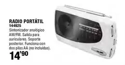 Oferta de Funciona - Radio Portátil  por 14,9€ en Ferrcash