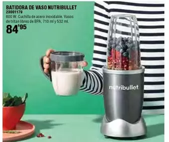 Oferta de Nutribullet - Batidora De Vaso por 84,95€ en Ferrcash