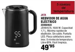 Oferta de Jata - Hervidor De Agua Electrico por 49,95€ en Ferrcash