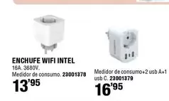 Oferta de Enchufe Wifi Intel por 13,95€ en Ferrcash