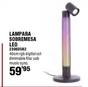 Oferta de Lampara Sobremesa Led por 59,95€ en Ferrcash