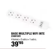 Oferta de Base Miultiple Wifi Inte por 39,95€ en Ferrcash