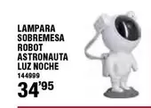 Oferta de Lampara Sobremesa Robot Astronauta Luz Noche por 34,95€ en Ferrcash