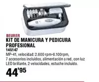 Oferta de Beurer - Kit De Manicura Y Pedicura Profesional por 44,95€ en Ferrcash