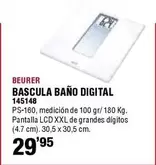 Oferta de Beurer - Bascula Bano Digital por 29,95€ en Ferrcash