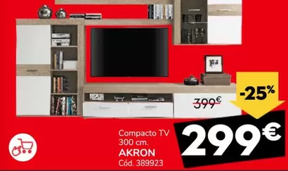 Oferta de Compacto Tv 300 Cm por 299€ en Conforama