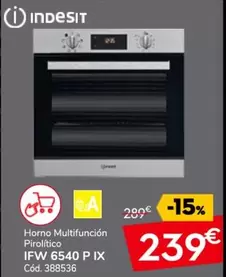 Oferta de Indesit - IFW 6540 P IX por 239€ en Conforama