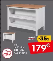 Oferta de Isla De Cocina por 179€ en Conforama