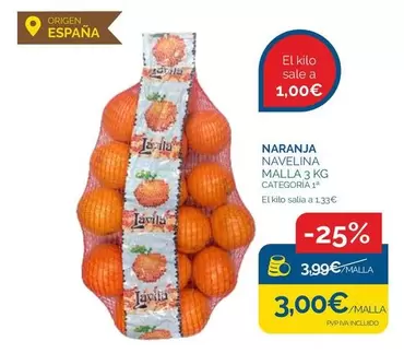 Oferta de Origen - Naranja por 3€ en Supermercados La Despensa