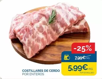 Oferta de Costillares De Cerdo por 5,99€ en Supermercados La Despensa