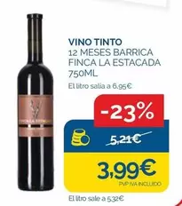 Oferta de Finca la Estacada - Vino Tinto por 3,99€ en Supermercados La Despensa