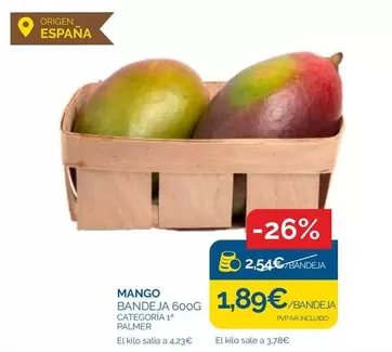 Oferta de Origen - Mango por 1,89€ en Supermercados La Despensa