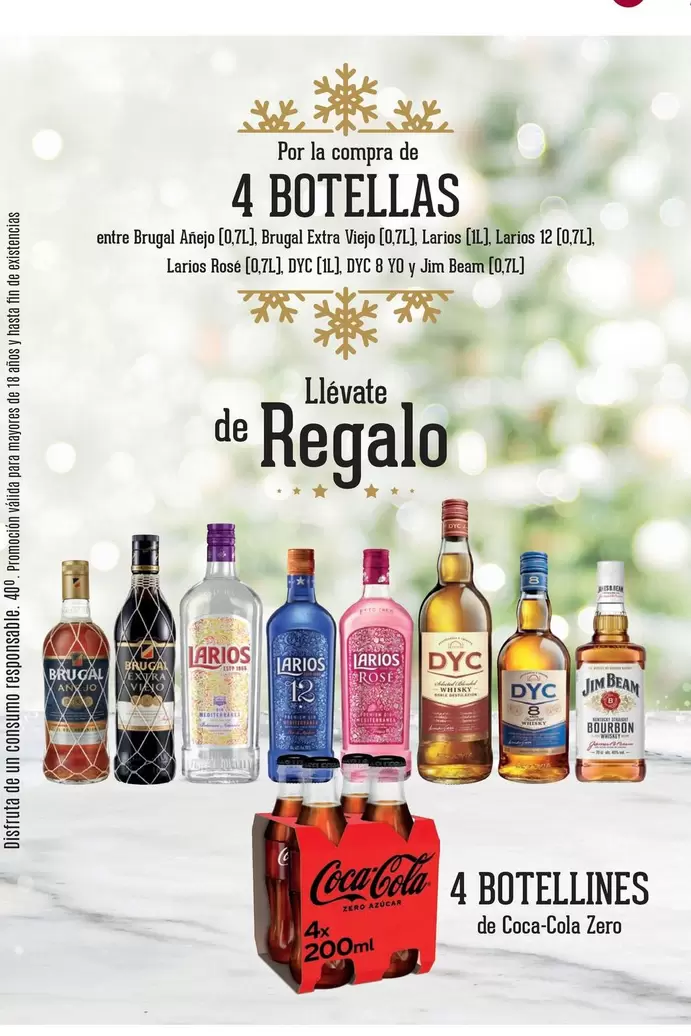 Oferta de Dia - 4 Botellas en Comerco Cash & Carry