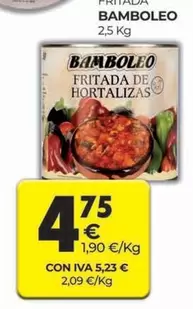 Oferta de Bamboleo - Fritada por 4,75€ en CashDiplo