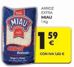 Oferta de Miau - Arroz Extra por 1,59€ en CashDiplo