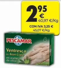 Oferta de Pescamar -  De Atun Claro En Aceite De Oliva por 2,95€ en CashDiplo