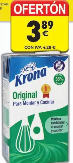 Oferta de Krona - Original Para Montar Y Cocinar por 3,89€ en CashDiplo