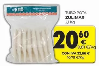 Oferta de Zulimar - Tubo Pota por 20,6€ en CashDiplo