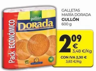 Oferta de Gullón - Galletas María Dorada por 2,09€ en CashDiplo