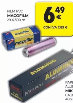 Oferta de PVC - Film Pvc por 6,49€ en CashDiplo