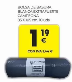 Oferta de Bolsa De Basura Blanca Extrafuerte por 1,19€ en CashDiplo