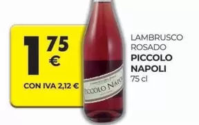 Oferta de Lambrusco -  Rosado por 1,75€ en CashDiplo