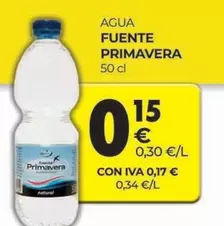 Oferta de Fuente Primavera - Agua Fuente por 0,15€ en CashDiplo