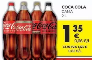 Oferta de Coca-Cola - Gama por 1,35€ en CashDiplo