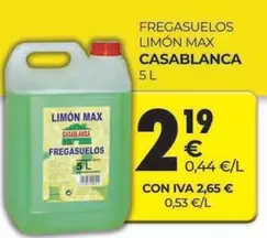 Oferta de Fregasuelos Limon Max por 2,19€ en CashDiplo