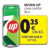 Oferta de Seven Up - Limon por 0,35€ en CashDiplo